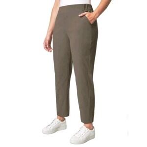 Modern Ambition Ladies' Travel Stretch Pant, Brown, XL